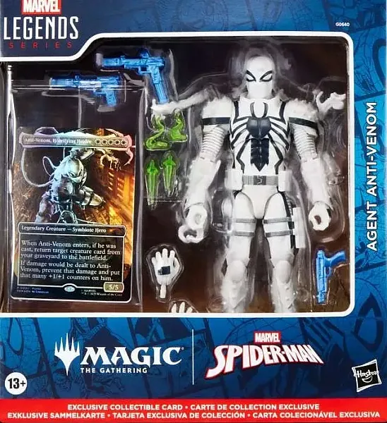 MARVEL LEGENDS MAGIC: THE GATHERING ACTION FIGURE AGENT ANTI-VENOM (PLUS EXCLUSIVE FOIL CARD) 15 CM